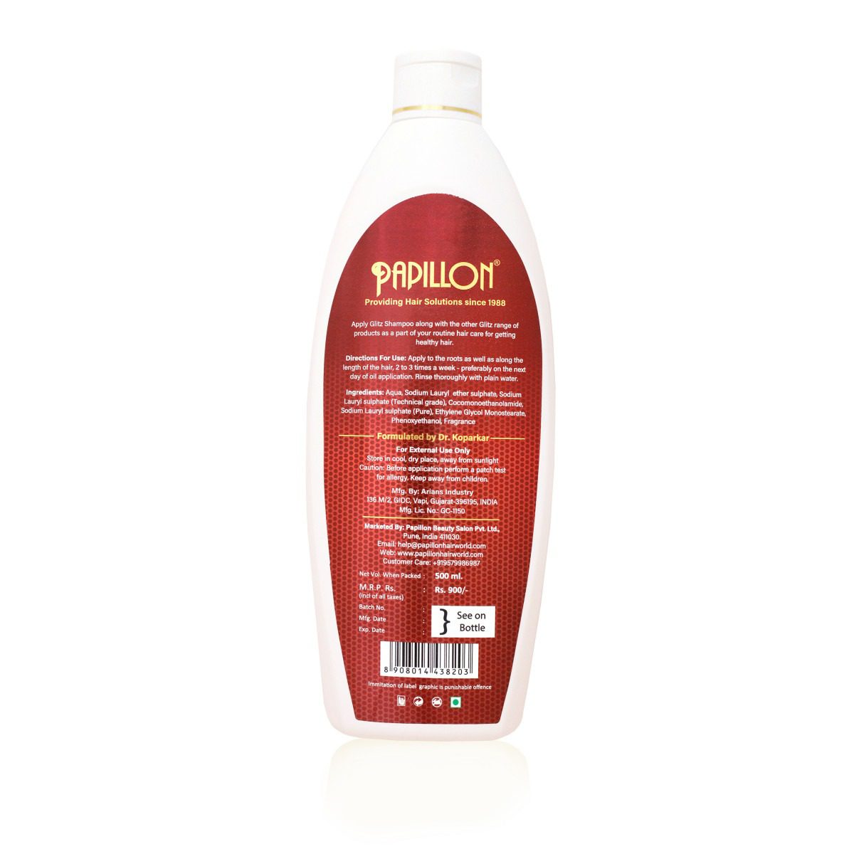 Glitz Herbal Hair Shampoo - Large